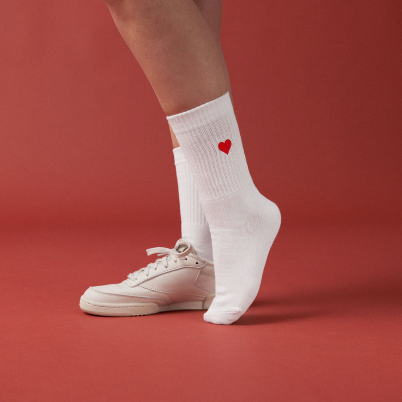 Tennissocken aus Bio-Baumwolle Mix (Love)