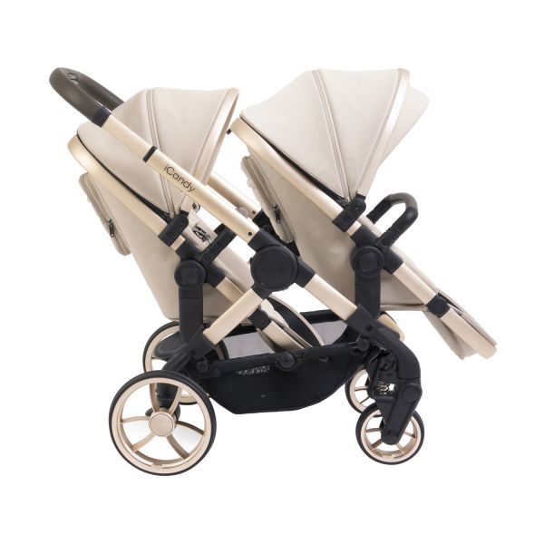 ICandy Peach 7 Twin Kinderwagen - Essentiel Bundel - Cookie