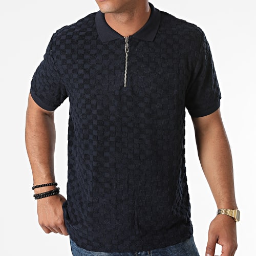 Polo Manches Courtes PL-01 Bleu Marine