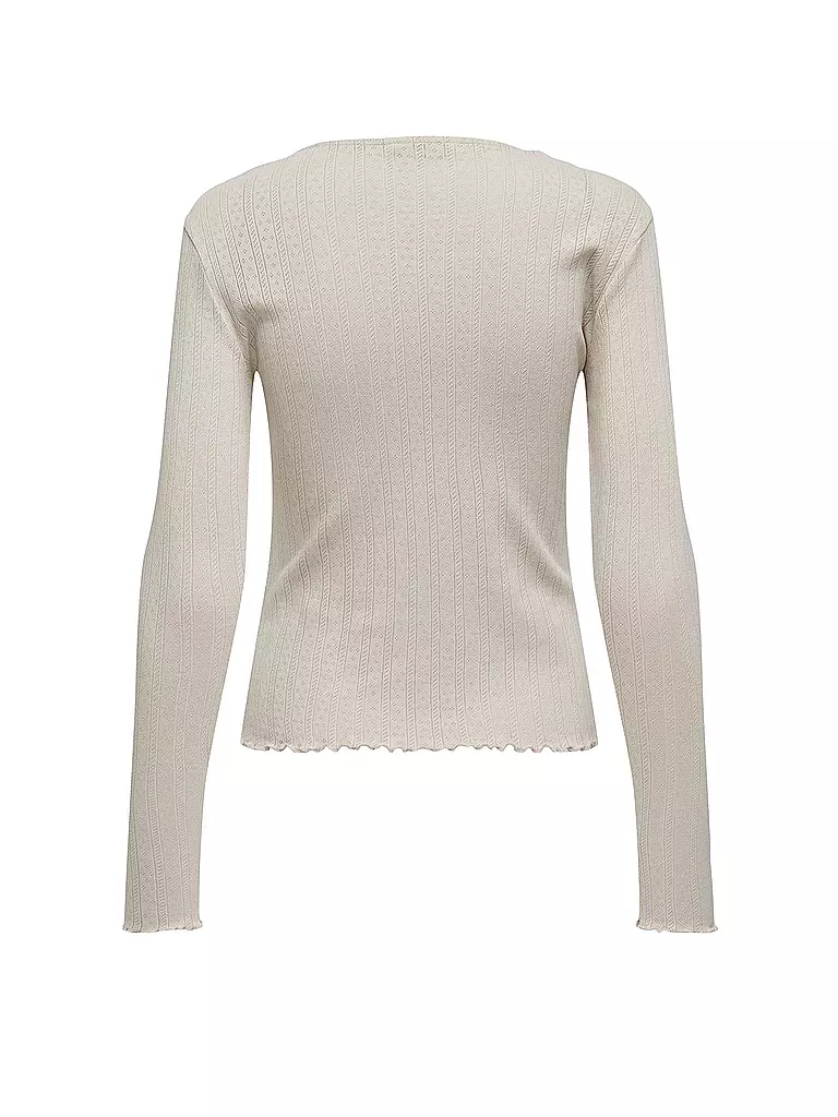 ONLY Langarmshirt ONLCARLOTTA beige
