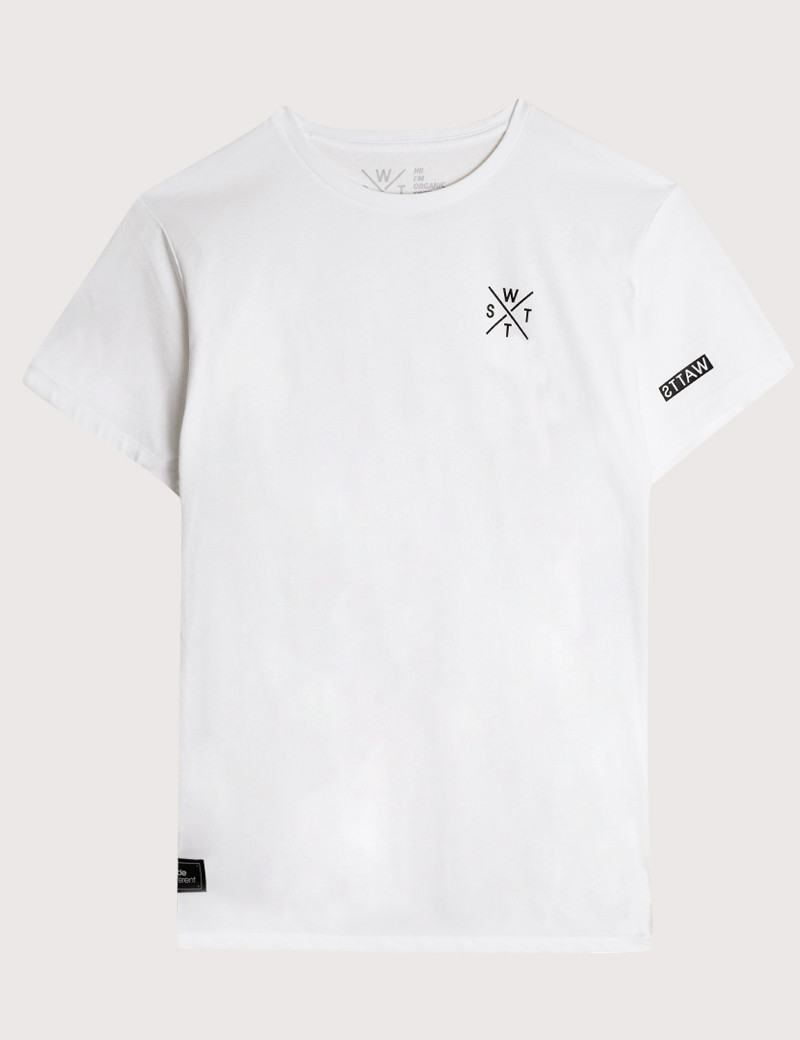 WATTS T-SHIRT MANCHES COURTES BLANC LOGO CŒUR