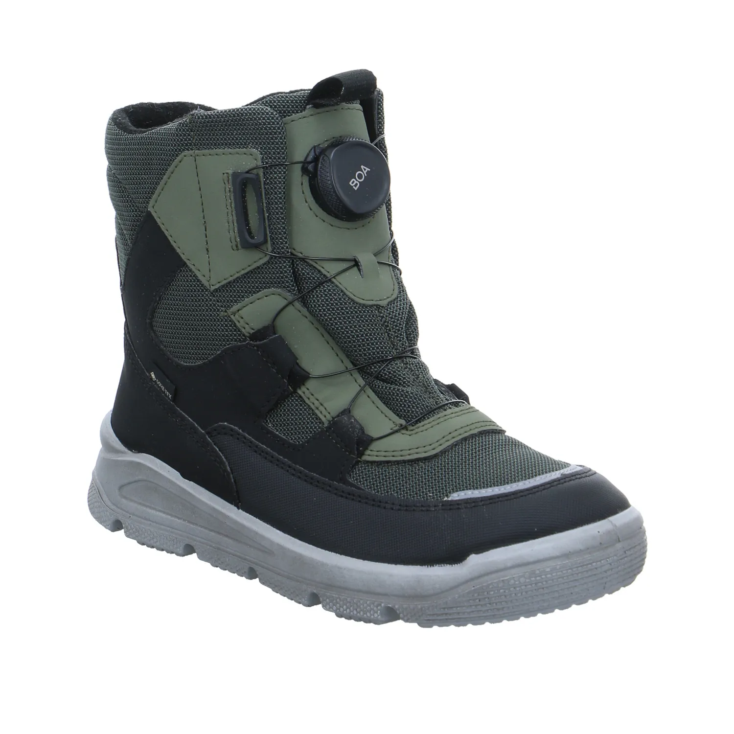 SUPERFIT Jungen- Snowboot Membran Olive Textil  Winterstiefel