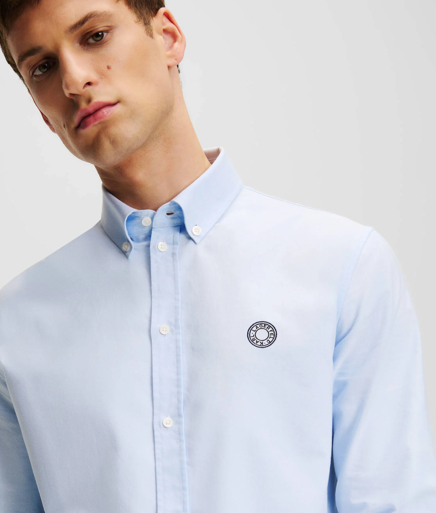 CHEMISE OXFORD AVEC LOGO ROND