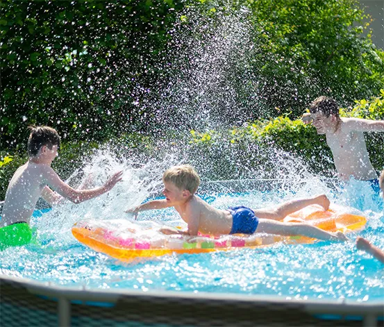 Summer Waves Active-Frame-Pool, Rattan, Ø ca. 457 cm