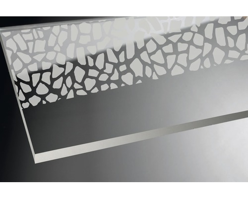 Inloopdouchecabine Breuer Entra 120 cm, decor terrazzo wit, chroom profiel