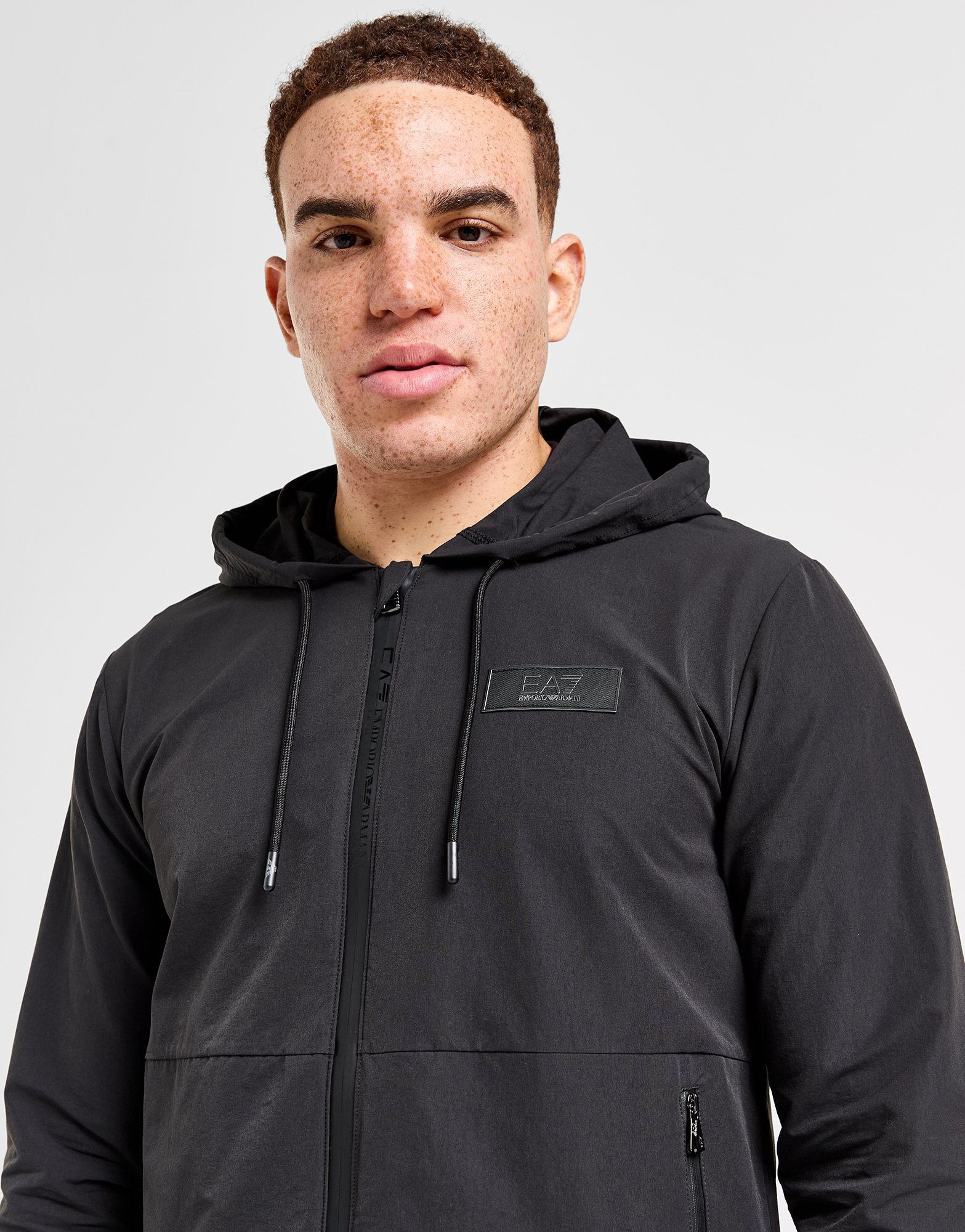 Emporio Armani EA7 Sweat à Capuche Zippé Tech Homme