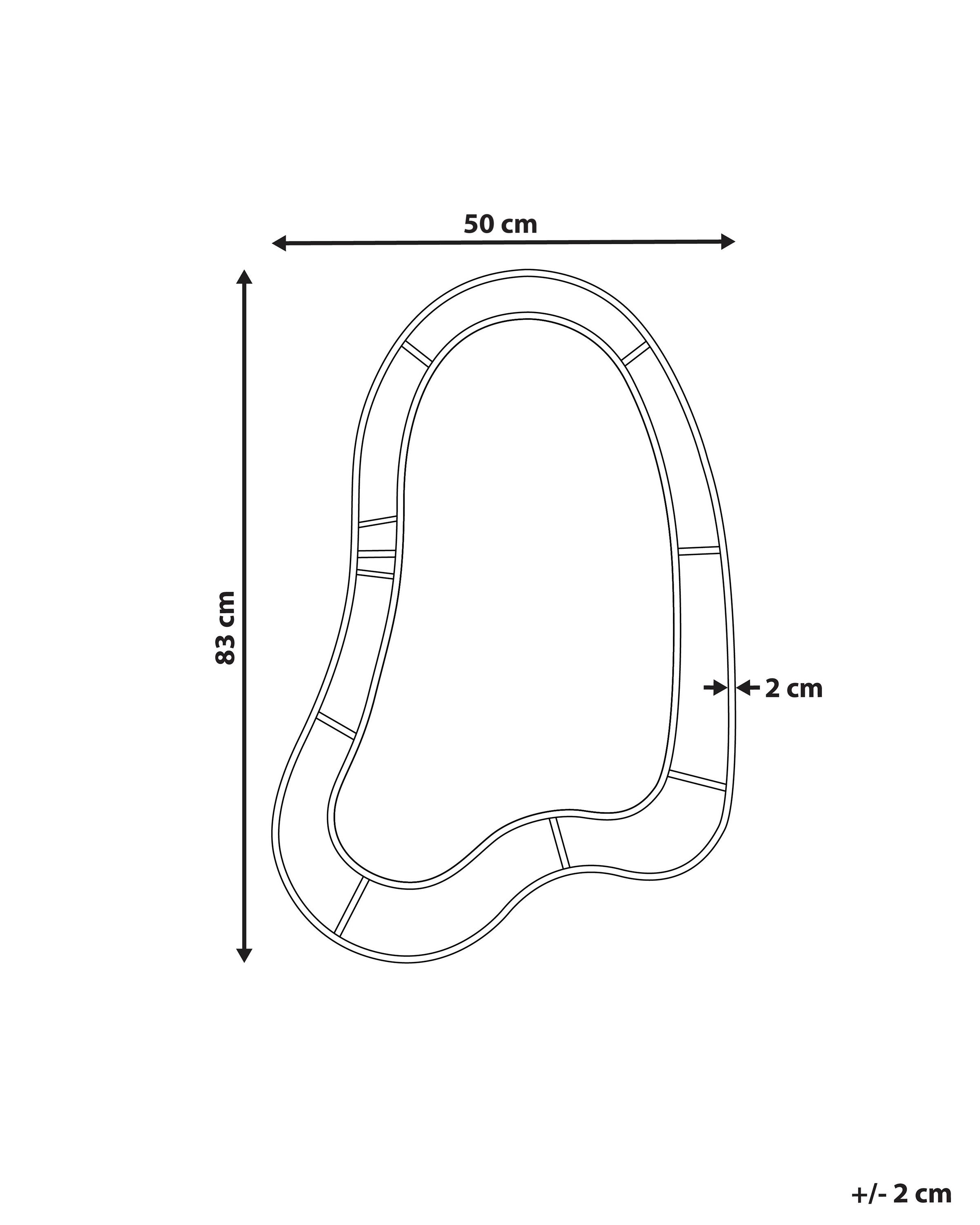 Wandspiegel MONTSEC 49 cm 83 cm Paars