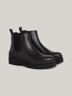 Botas casuais de couro até o tornozelo