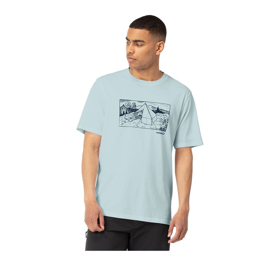 Norrona/29 COTTON 1950S SCOUT TENT - Tee-shirt Homme tourmaline