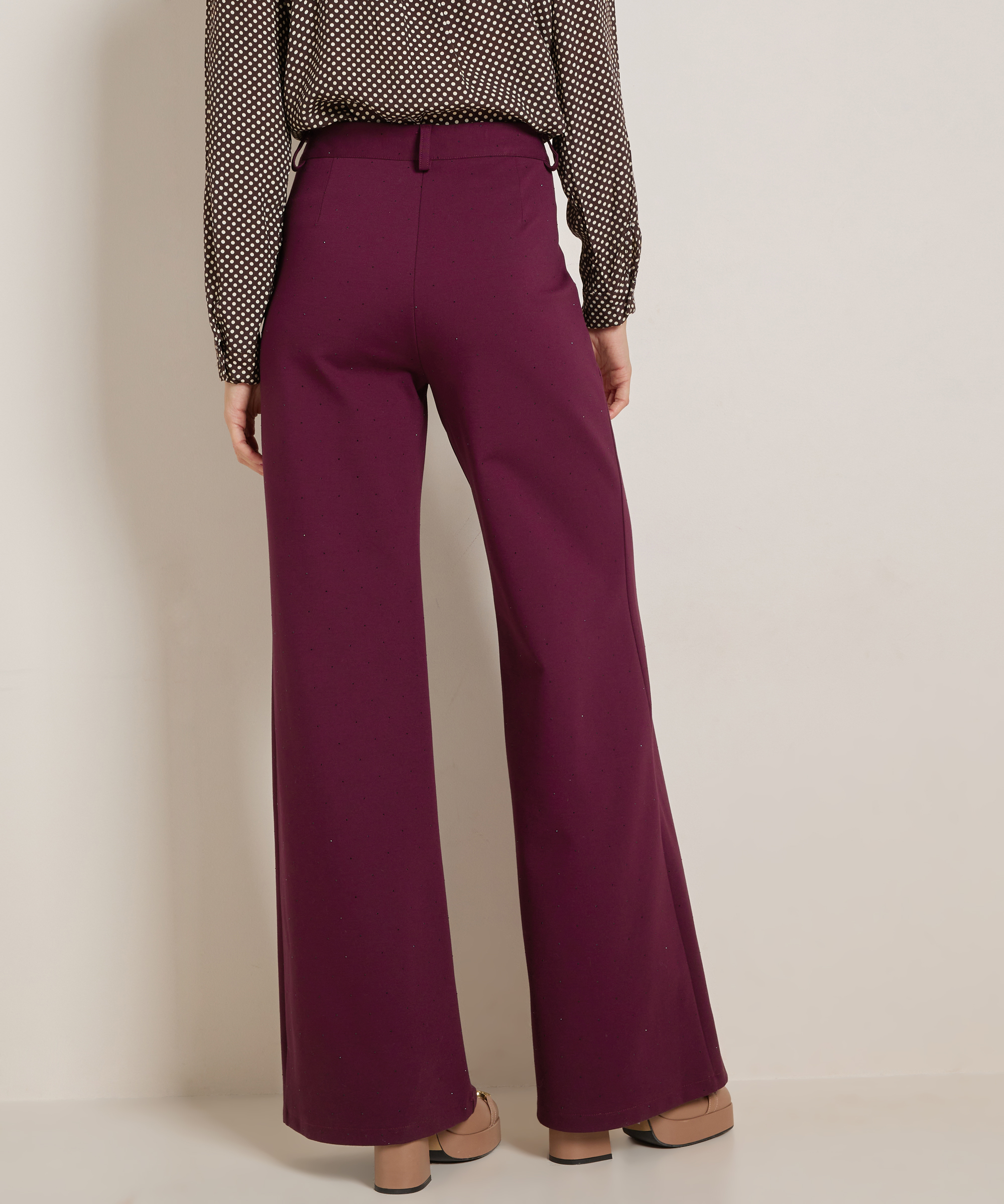 uni wide fit broek glitters