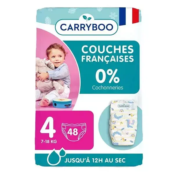 Fraldas Carryboo da nossa região, tamanho 4 (7-18kg)