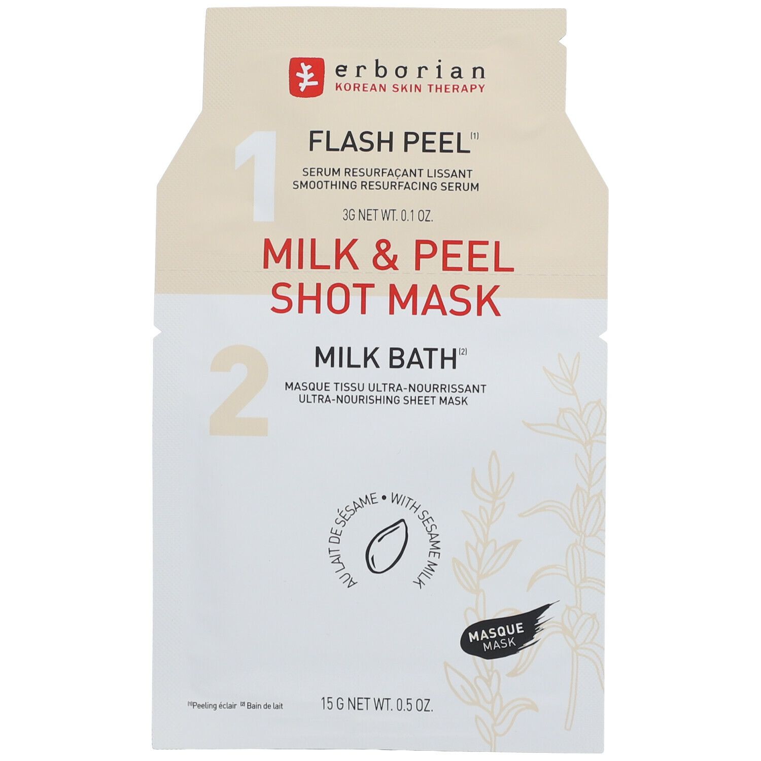 erborian Milk & Peel Shot Maske