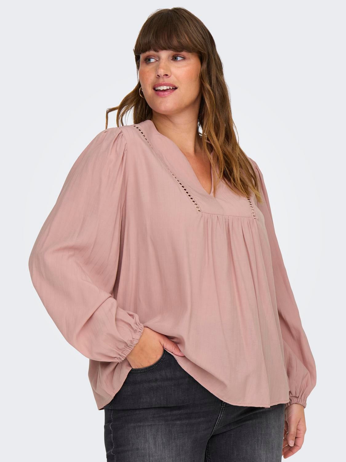 CARMYRNA Top Silver Pink