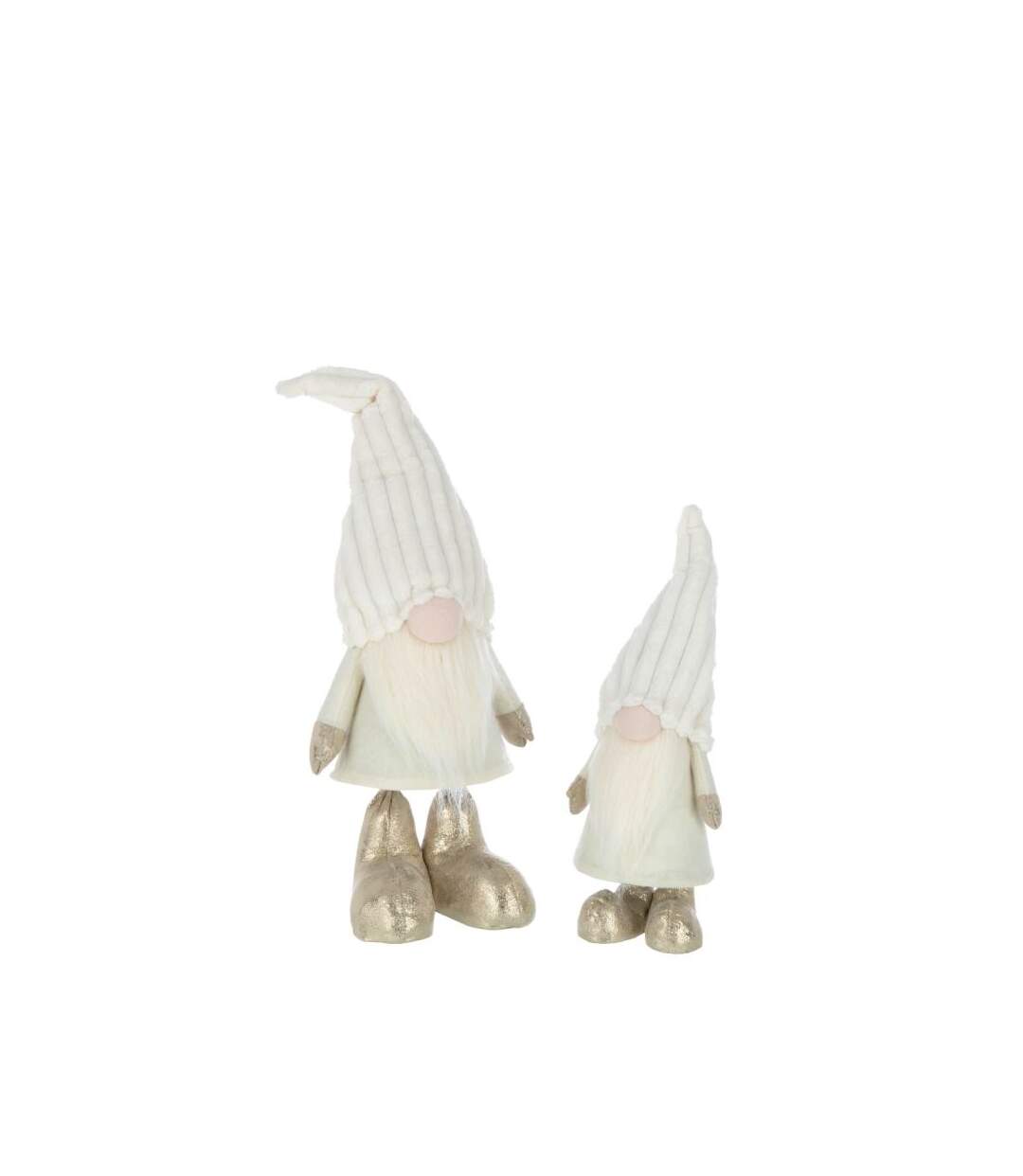 Paris Prix - Statuette Déco Lutin plumes 38cm Beige