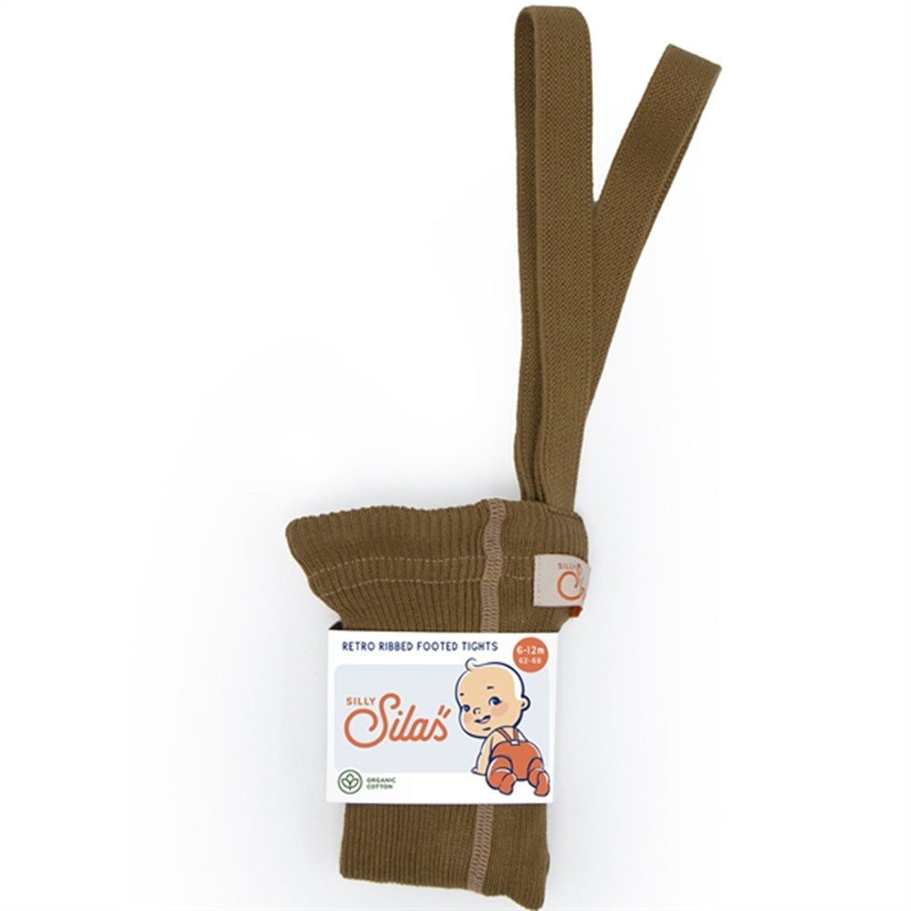 Footed Tights Acorn Brown - Silly Silas