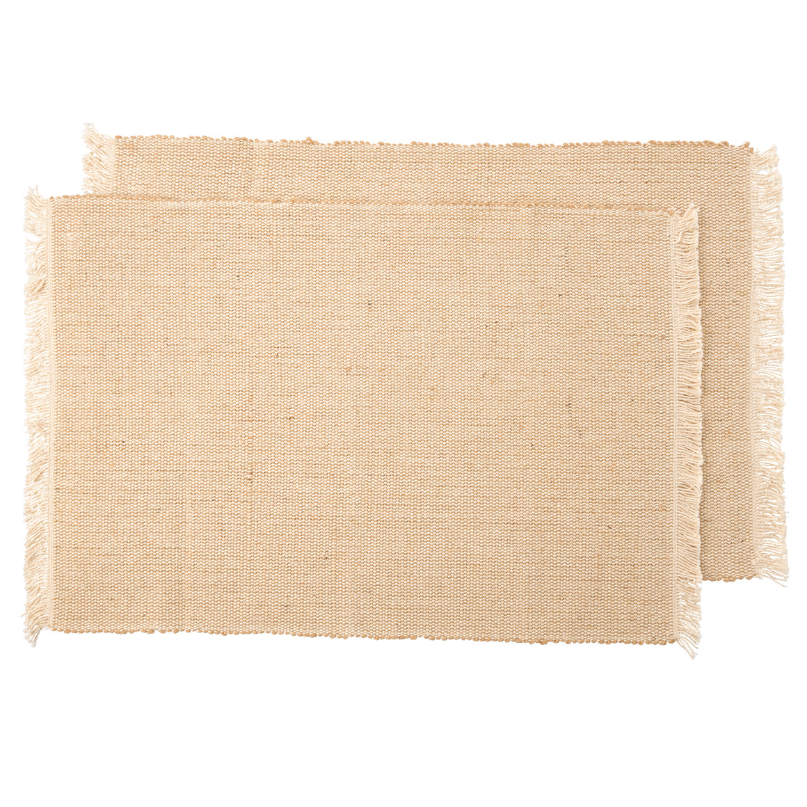 My Home 2 Platzsets mit Jute beige