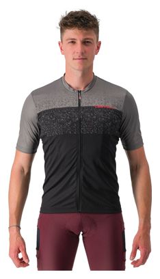 Maillot Manches Courtes Castelli Unlimited Entrata Noir/Gris