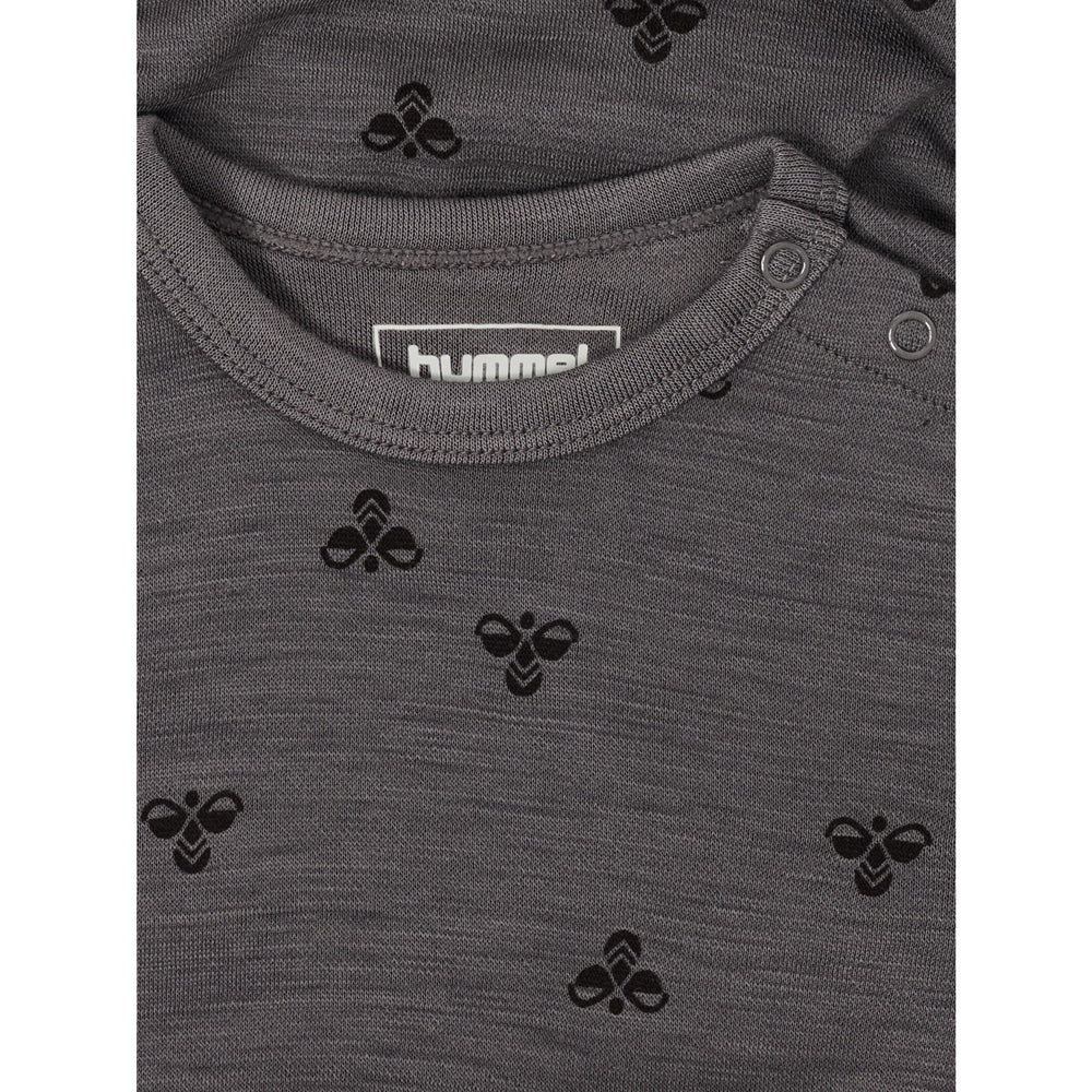 Køb Hummel Charcoal Gray Mini Uld Body L/S