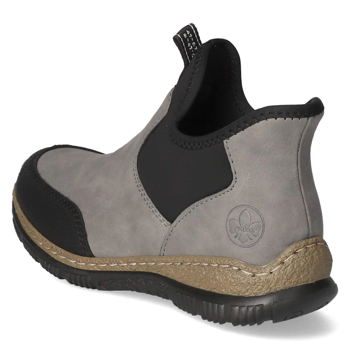 RiekerSlip On Sneaker - grau kombi