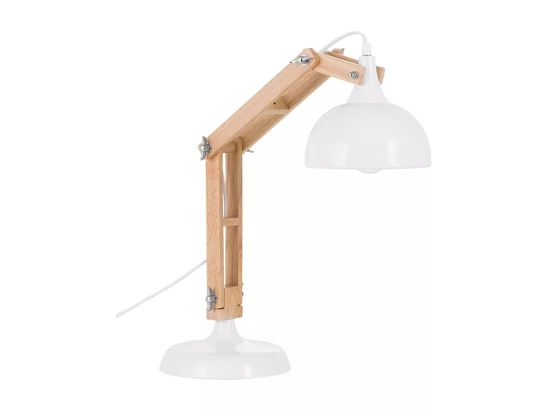 Lampe de bureau SALADO Réglable Bois Blanc