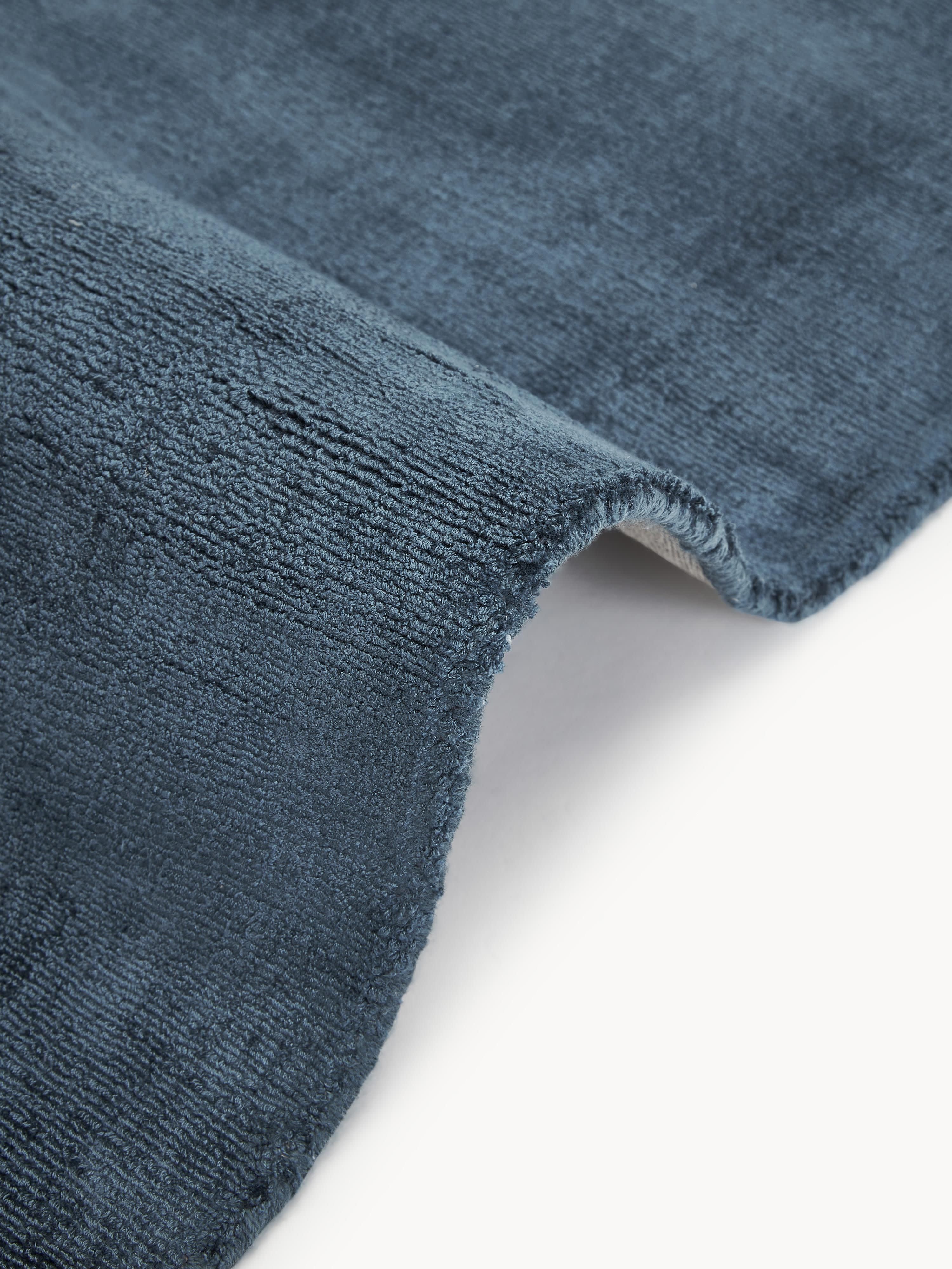 Handgeweven viscose vloerkleed Jane