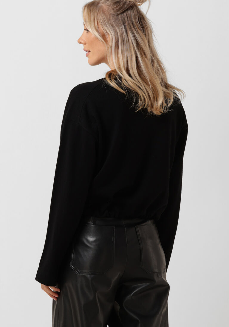 VANILIA zwarte vanilia trui merino wool sweater