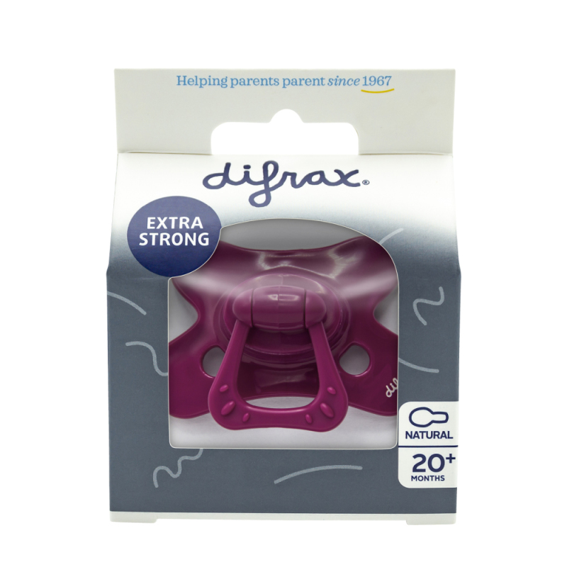 Difrax Fopspeen Natural 20+ M Uni Wildberry 1stuk