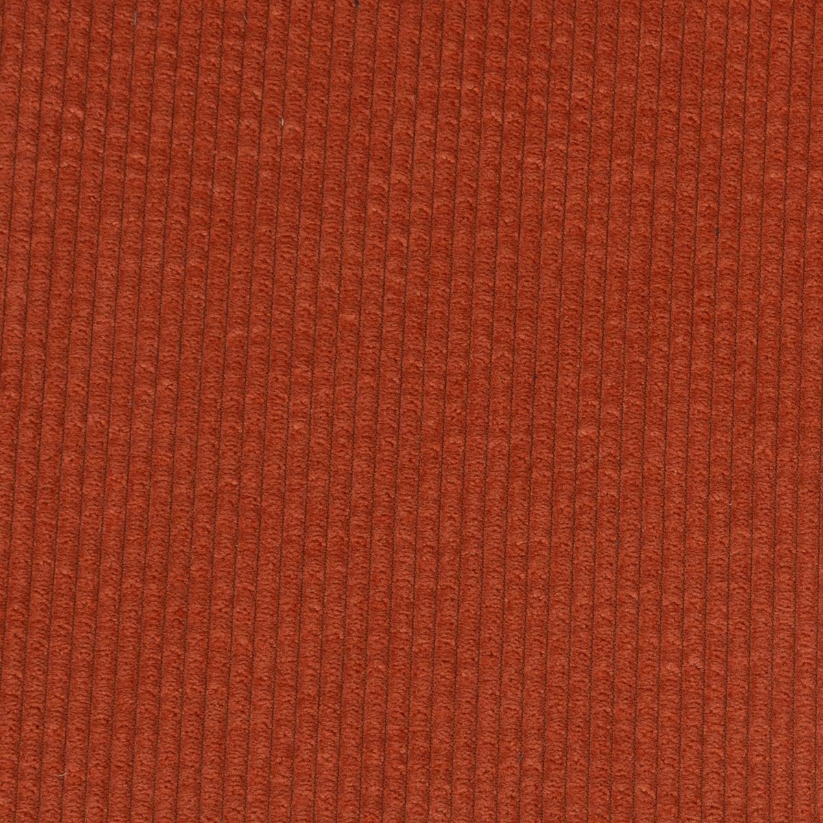 CHAISE ROKA VELOURS COTELE PIEDS IMITATION CHENE TERRACOTTA