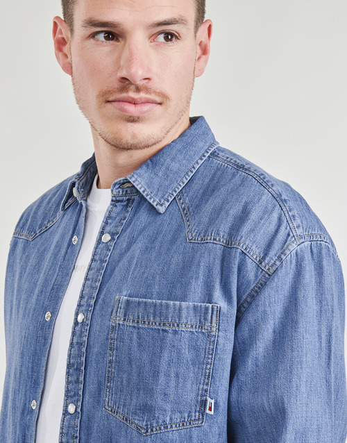 Tommy Jeans - TJM RLX WESTERN DENIM SHIRT - Jean