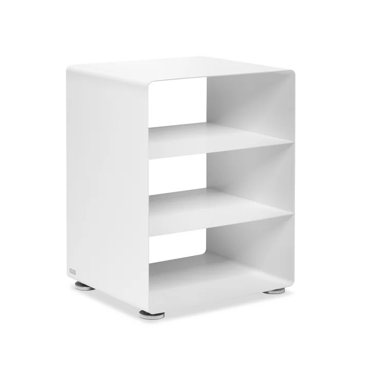 Müller Möbelfabrikation - R 600N Hifi-Regal mit 2 Böden, signalweiss seidenmatt (RAL 9003)