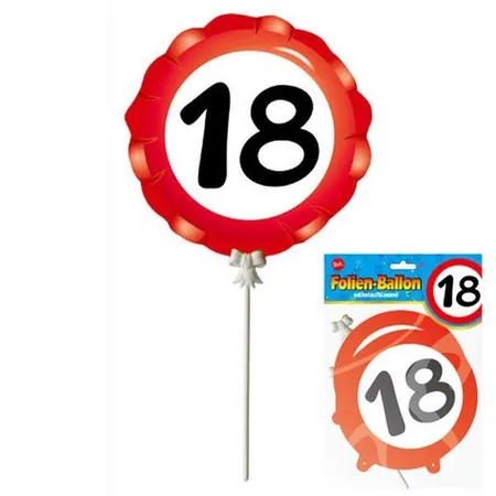 Udo Schmidt Selbstaufblasender ca. 18 cm großer Folienballon mit Motiv 