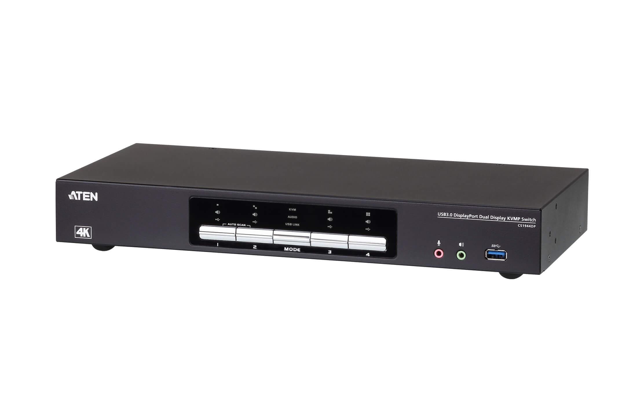 KVM Switch CS1944DP<br>4-Port USB 3.0 4K DisplayPort Dual Display KVMP Switch
