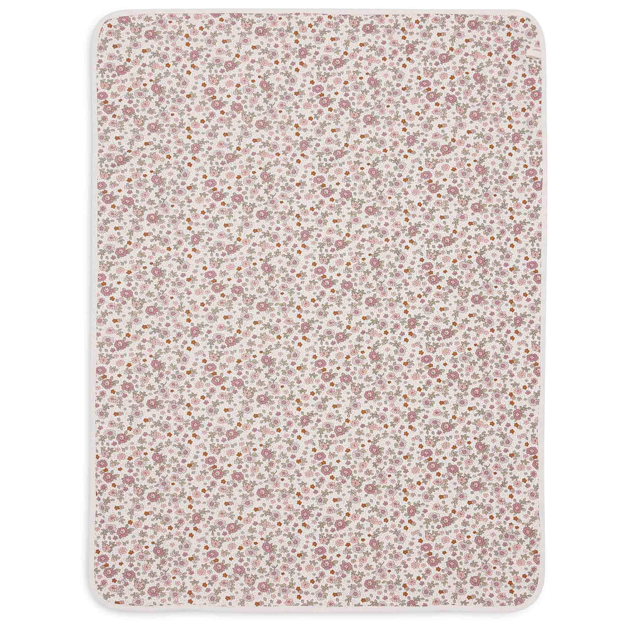 Jollein wiegdeken retro flowers wit
