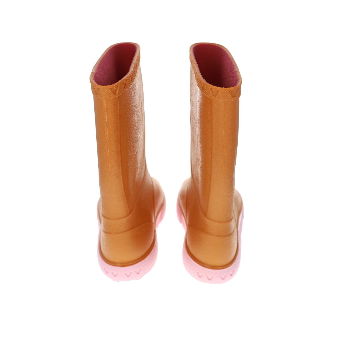 Bottes de pluie enfant Moutarde et Rose