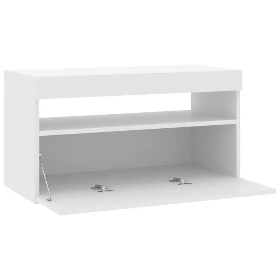 vidaXL - Tv-kast - Wit - Bewerkt hout