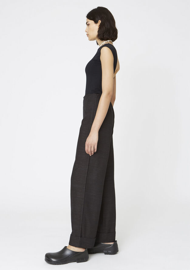 Hope CALMA TROUSERS Black slub