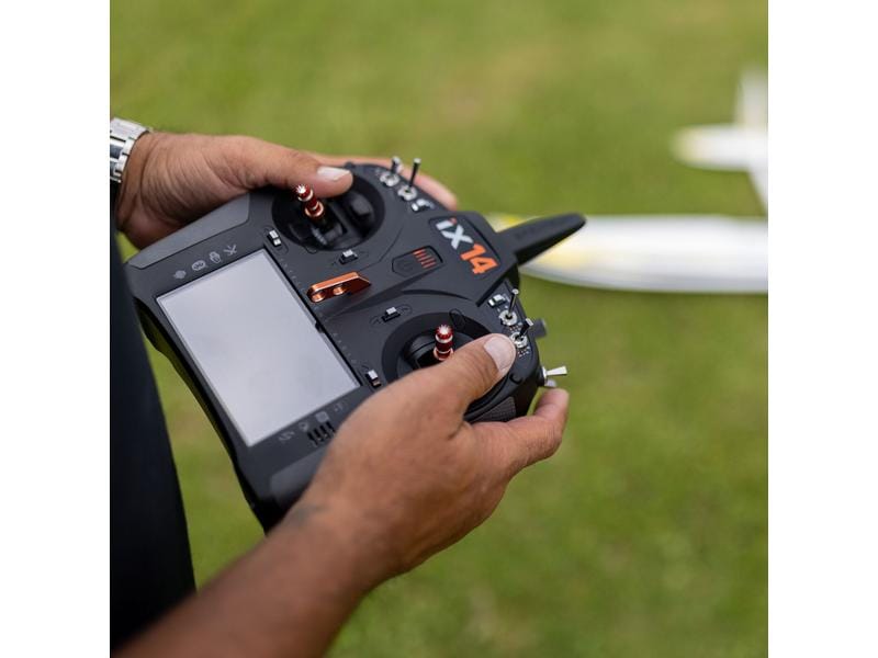 Spektrum Fernsteuerung iX14 DSMX 14 Kanal (nur Sender) Professioneller 14-Kanal Sender für Flugmodelle