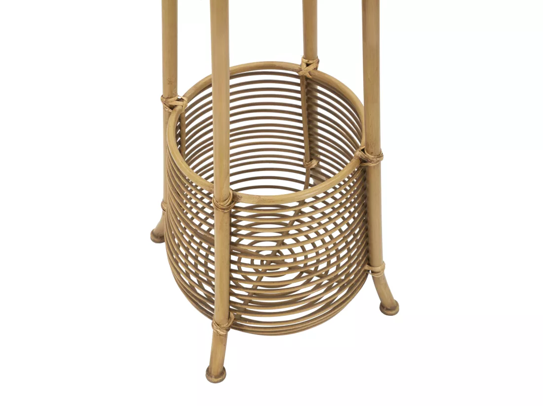 Portemanteau avec porte-parapluie en métal marron 49x49x175 cm