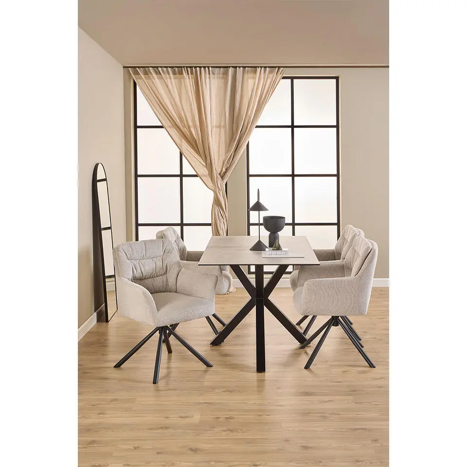 Hioshop Heaven eetkamertafel 80x135cm grijs