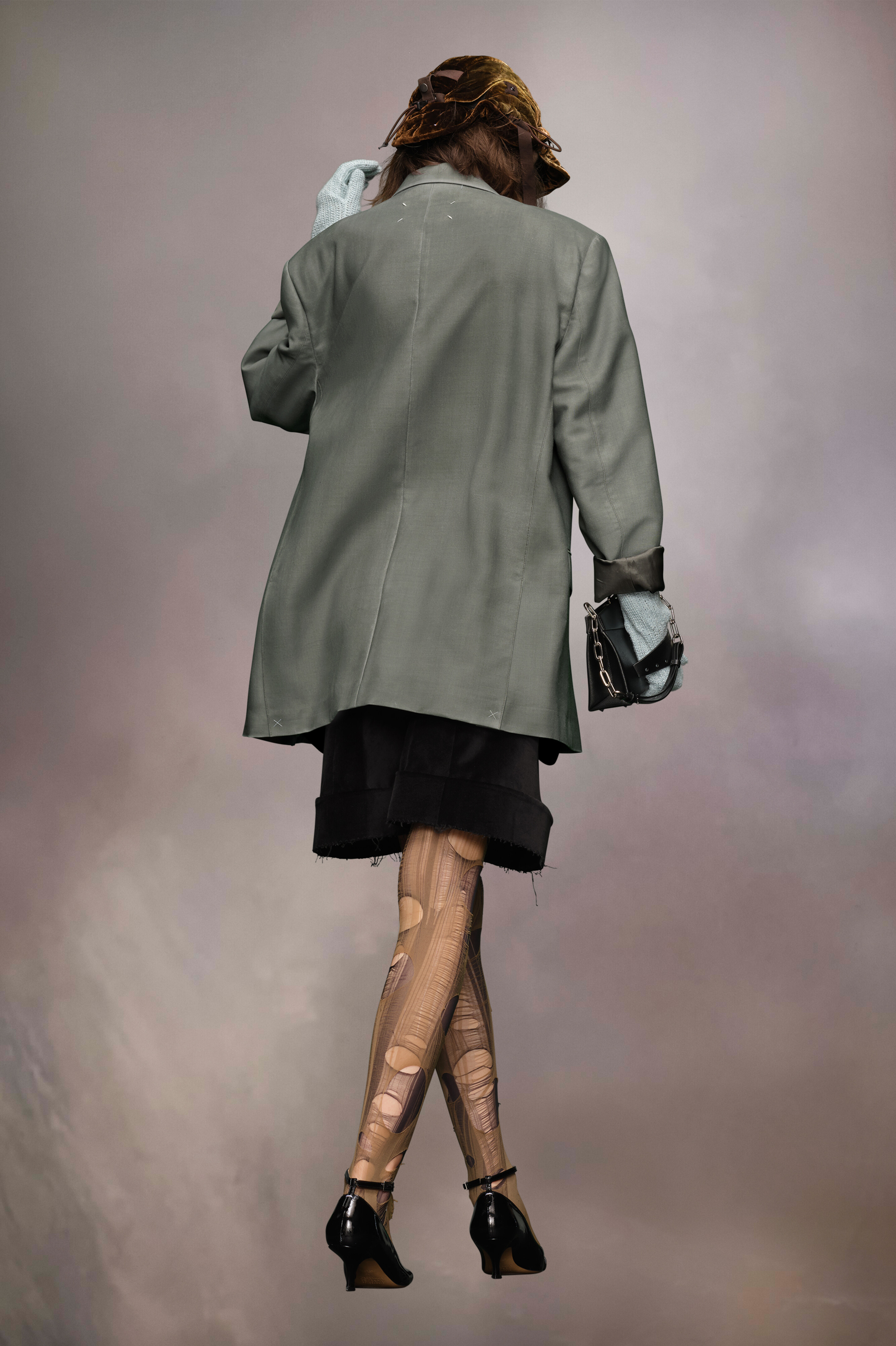 Blazer en laine mohair Gris