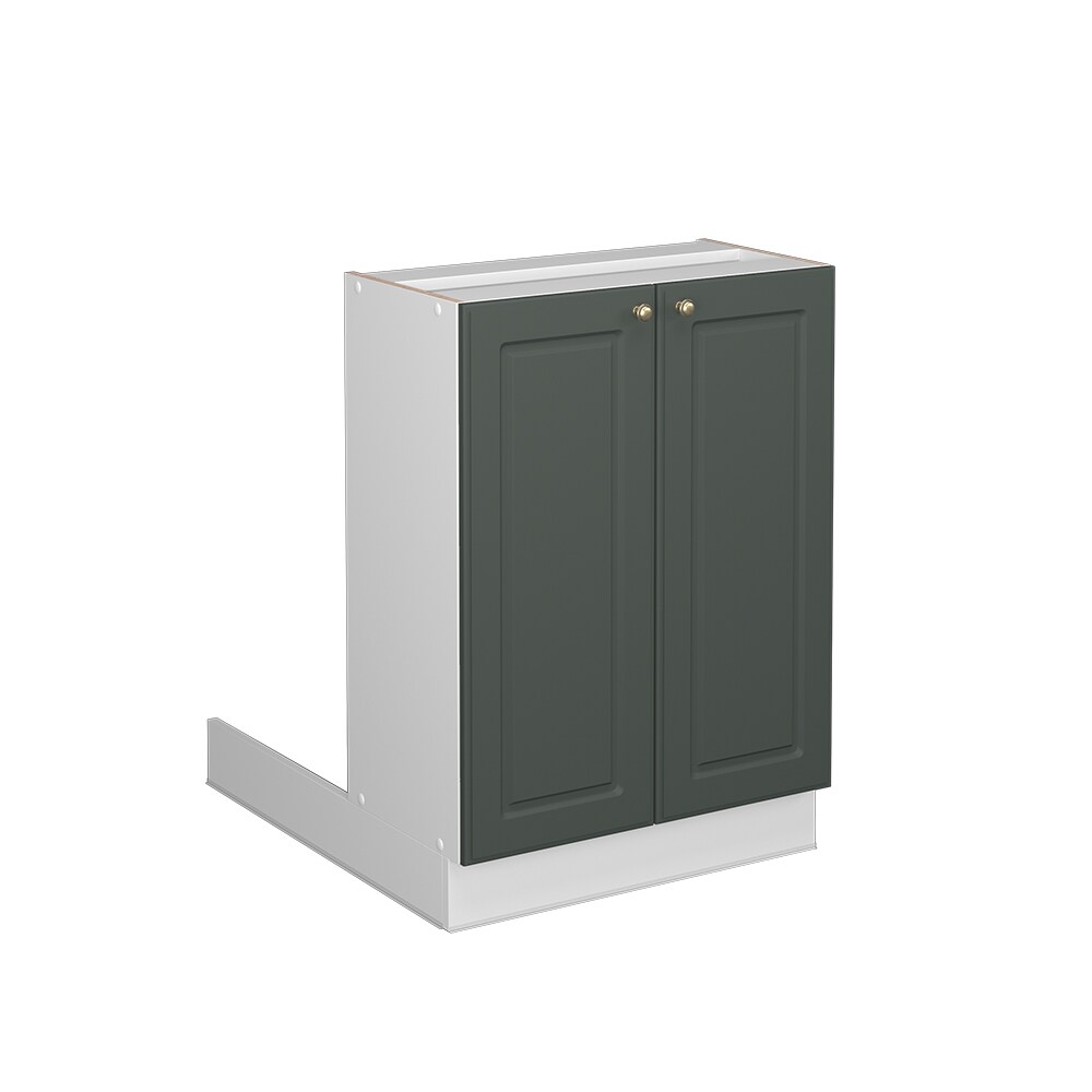 Vicco Regalinselunterschrank Küchenschrank Küchenmöbel Fame-Line Landhaus Weiß Grün 60 cm Gold Küche Einbauküche Kücheninsel Drehtür Einlegeboden Blende Küchenunterschrank Küchenzeile