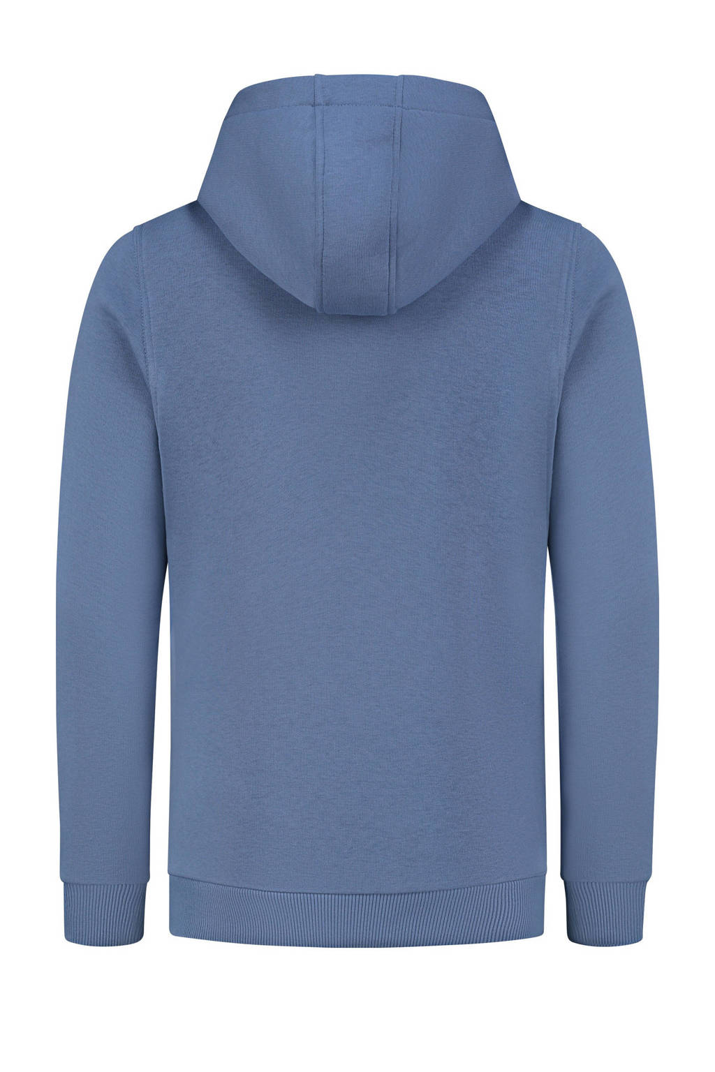 Ballin sweater met logo grijsblauw/wit