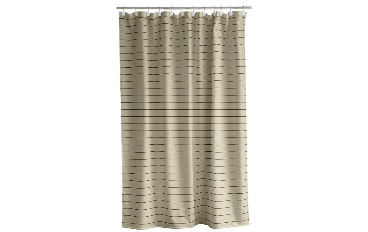 Duschvorhang Line 180 x 200 cm, EukalyptusgrünBadevorhang aus Polyester
