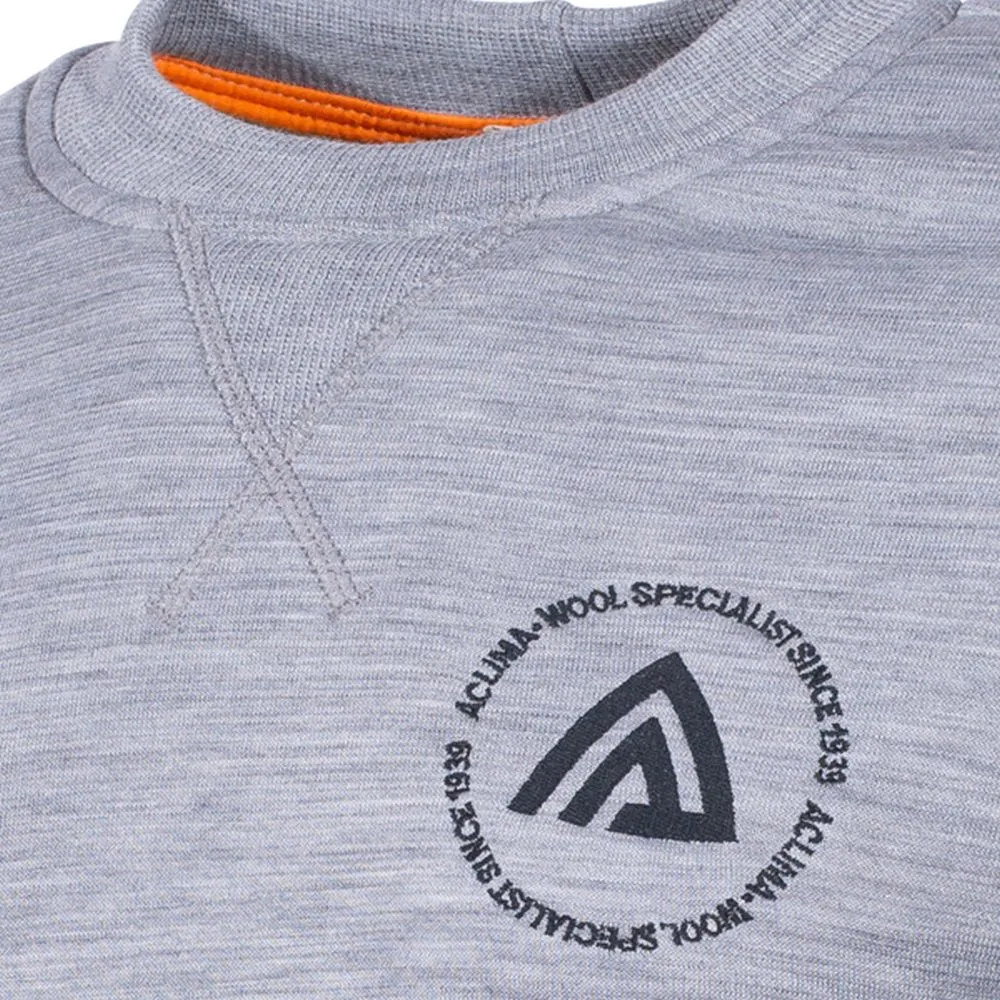 Aclima -  Aclima Pullover FleeceWool Crew Neck grey melange
