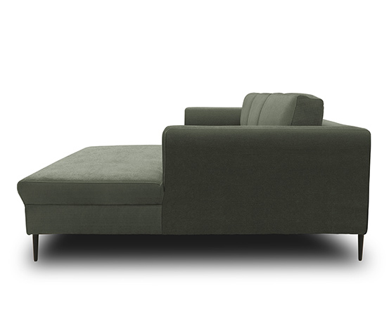 DOMO collection Ecksofa »Modica« mit Longchair rechts, dunkelgrün
