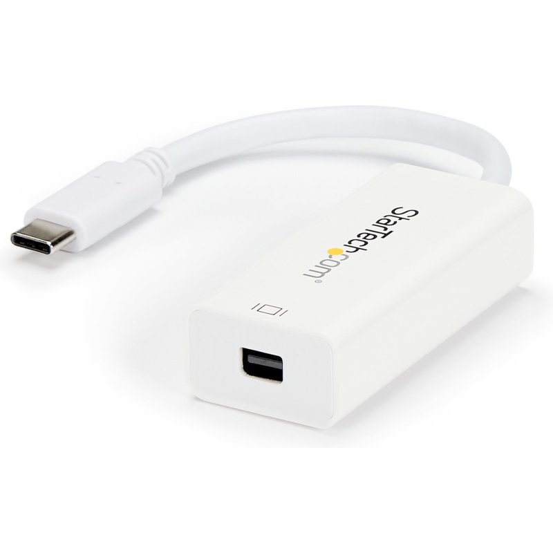 StarTech.com Adaptateur USB-C vers Mini DisplayPort - 4K 60Hz - Blanc - Adaptateur USB 3.1 Type-C vers Mini DP - La Version Mise à Jour est CDP2MDPEC