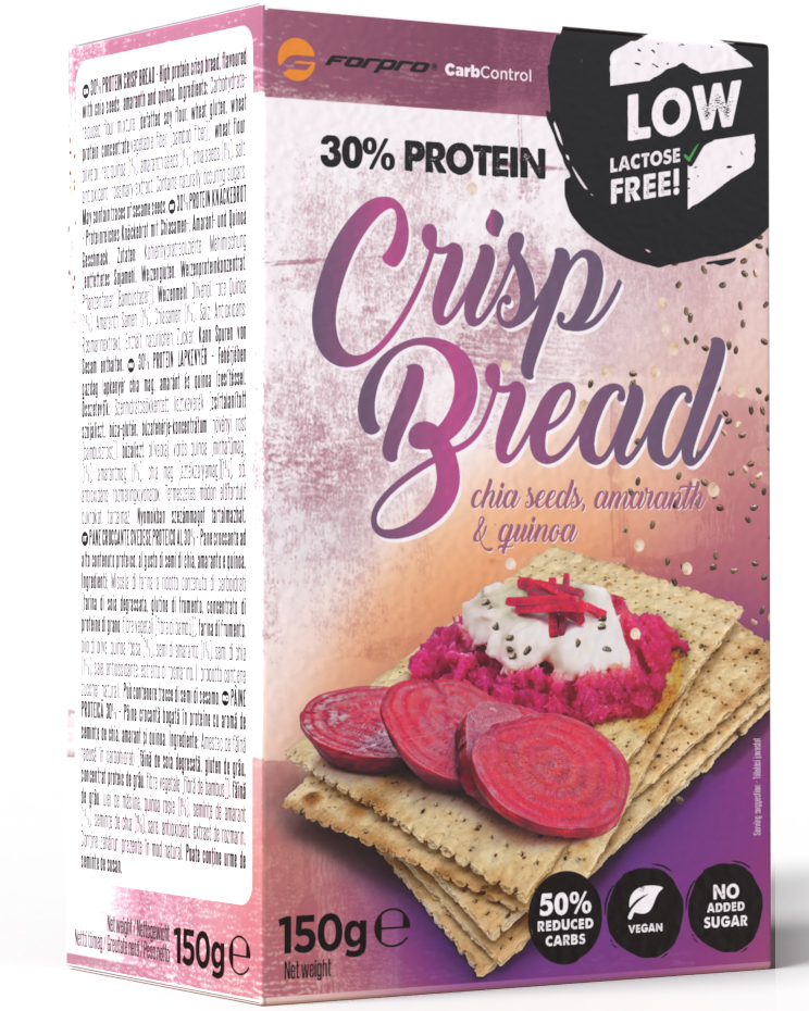 Forpro High Protein Chia, Amaranth&Quinoa Crisp Bread 150g