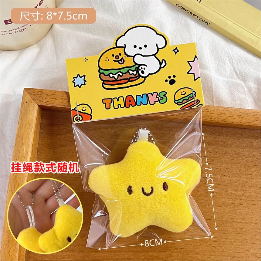 Radrabbit - Ster Chenille Squishy Tashanger Sleutelhanger