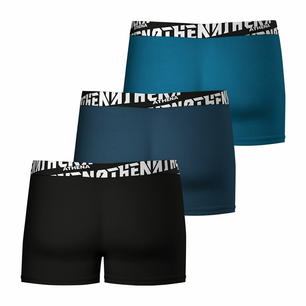 ATHENA<br>Conjunto de 3 cuecas boxer Easy Sport lisas