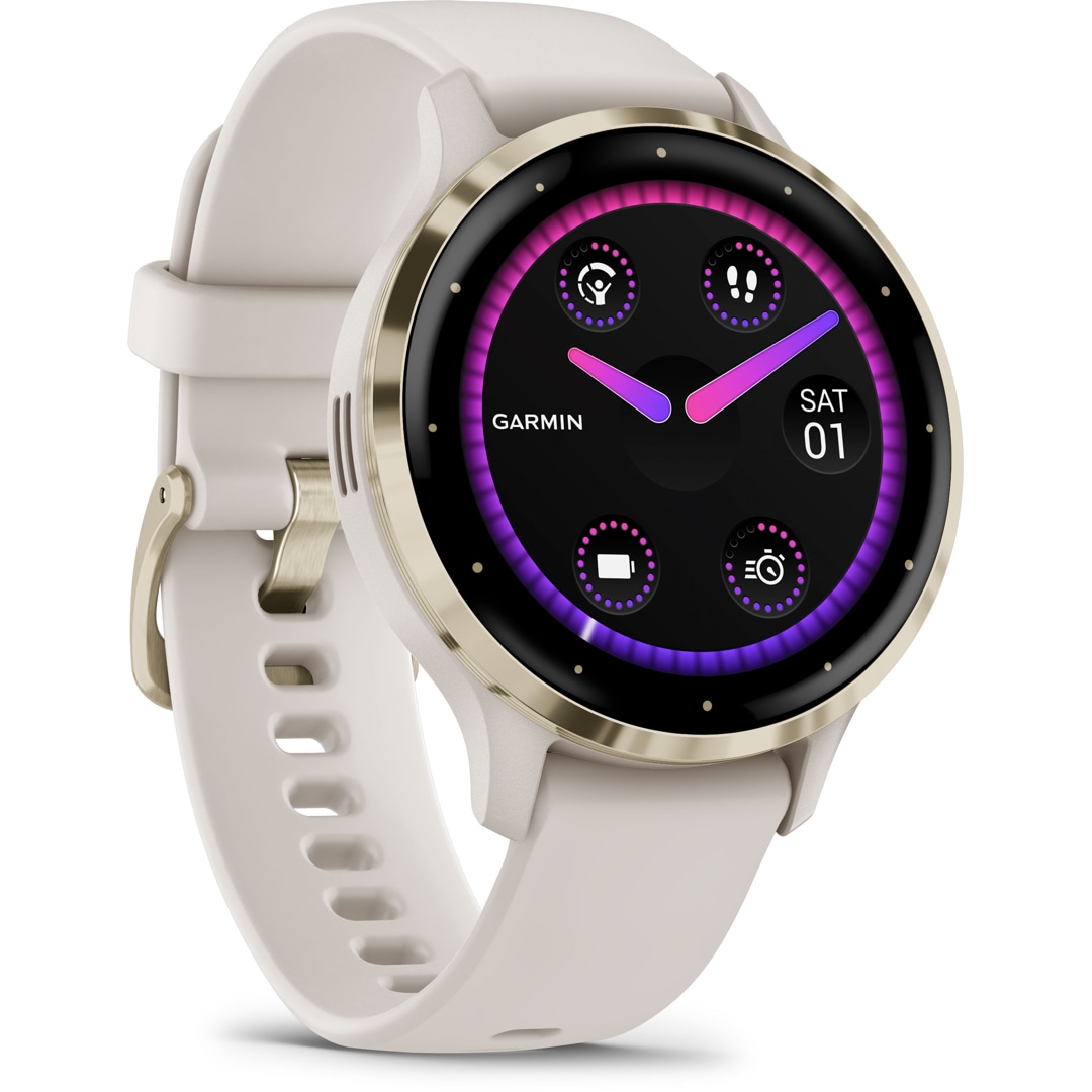 Garmin Venu 3S Smartwatch Elfenbein / Softgold